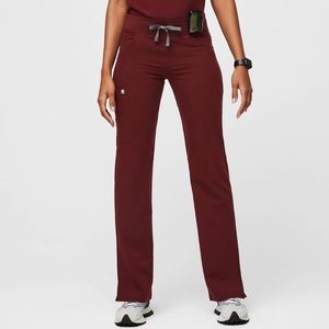 FIGS Burgundy Kade Cargo Scrubs